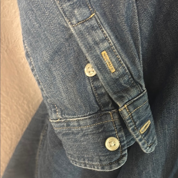 Ralph Lauren Blue Denim Long Sleeve Dress with Black Belt - Picture 13 of 17